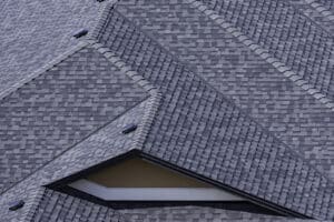 Rooftop with asphalt shingles
